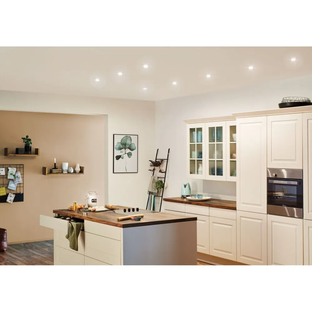 Upotettava LED-valaisin Base, 3kpl, Ø90mm, GU10, 5W, 350lm, 3000K, himmennettävä, valkoinen*Paulmann Outlet
