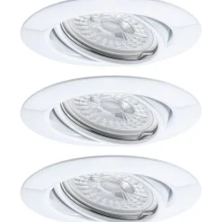 Upotettava LED-valaisin Base, 3kpl, Ø90mm, GU10, 5W, 350lm, 3000K, himmennettävä, valkoinen*Paulmann Outlet