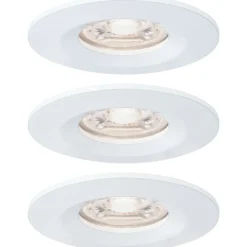 New Upotettava LED-valaisin Nova Mini Coin Rigid, 3kpl, IP44, Ø65mm, 4W, 310lm, 2700K, eri värejä Alasvalot