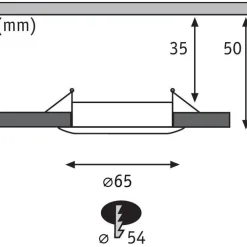New Upotettava LED-valaisin Nova Mini Coin Rigid, 3kpl, IP44, Ø65mm, 4W, 310lm, 2700K, eri värejä Alasvalot