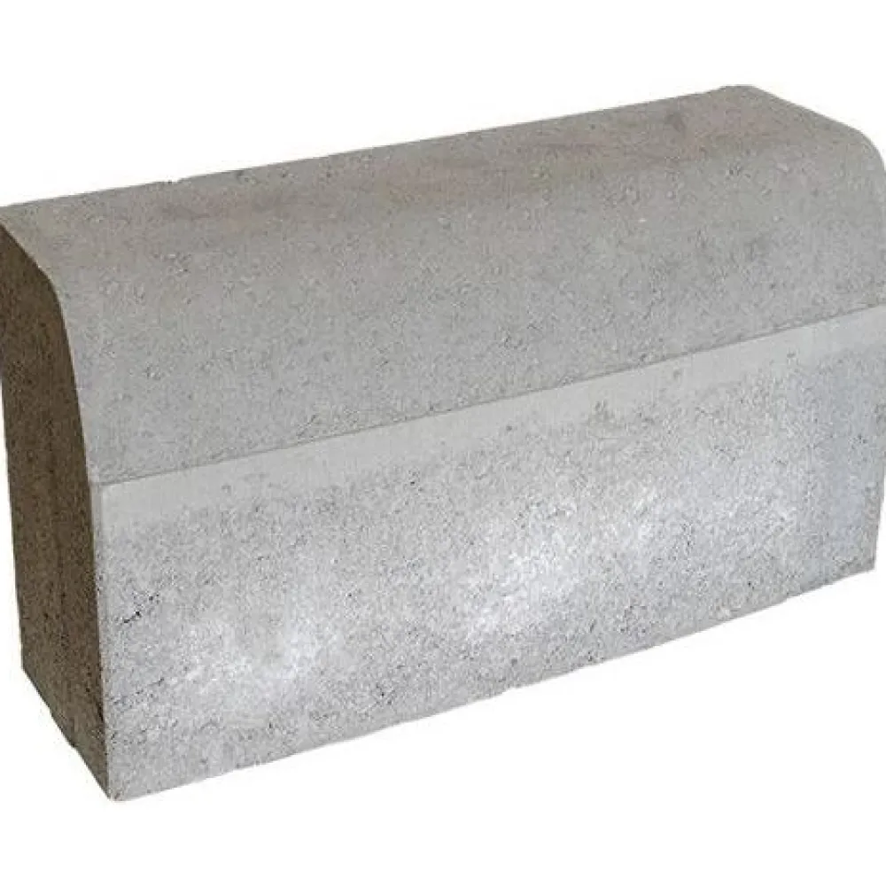 Upotettava reunakivi H4 kaarre R4500 kupera 560x170x300 mm sileä harmaa*Rudus Sale