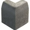 Upotettava reunakivi J12 kulma 90° kupera 500x110x300 mm sileä harmaa*Rudus Outlet