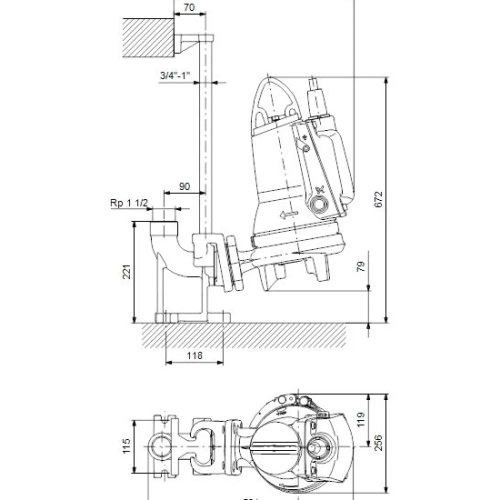 Uppopumppu SEG.40.31.2.E.50B AUTOADAPT*Grundfos New