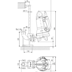 Hot Uppopumppu SEG.40.12.2.E.50B AUTOADAPT Jätevesipumppaamot