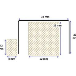 U-vedeneristekynnys RST, 23x910mm M9, eri leveyksiä*Panelia Woods Clearance