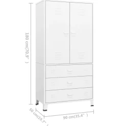 Best Vaatekaappi 90cm metalli eri värejä Vaatekaapit