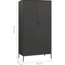 Vaatekaappi 90cm teräs eri värejä*FinePRICE Hot