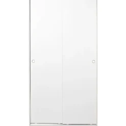 Vaatekaappi liukuovilla SWD-436-BB-2, 94cm, valkoinen*Linento Furniture