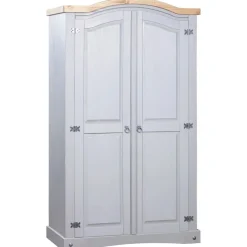 New Vaatekaappi Meksikon mänty Corona-sarja 2 ovea harmaa 52cm Vaatekaapit