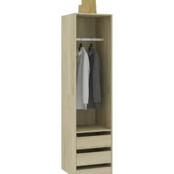 Clearance Vaatekaappi vetolaatikoilla Sonoma-tammi 50cm lastulevy Vaatekaapit
