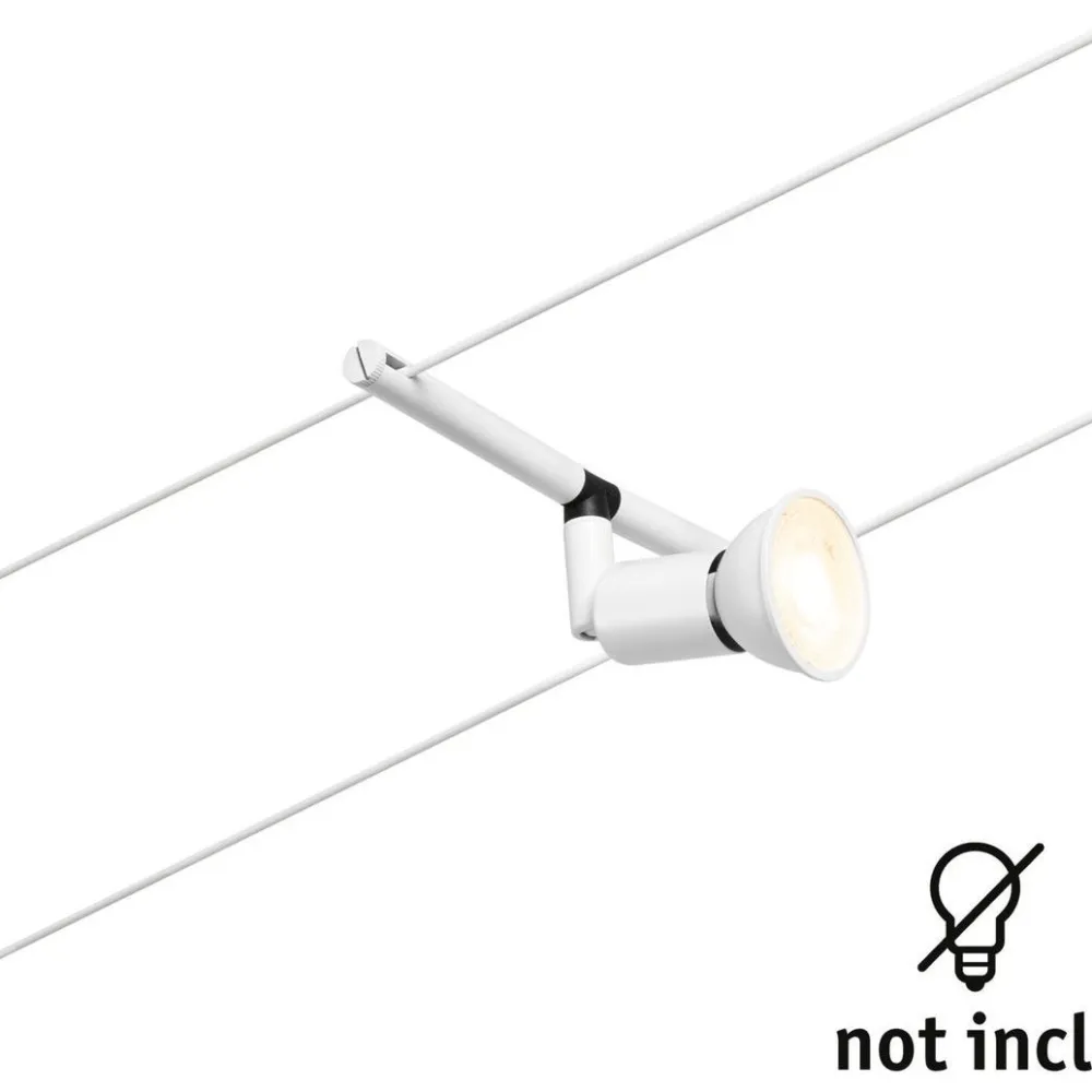 Vaijerivalaisin CorDuo Salt, GU5.3, 12V, eri värejä*Paulmann Clearance
