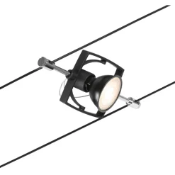 Vaijerivalaisin CorDuo Mac II, GU5.3, 12V, mattamusta*Paulmann Online
