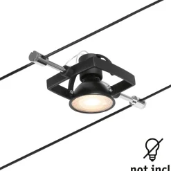 Vaijerivalaisin CorDuo Mac II, GU5.3, 12V, mattamusta*Paulmann Online