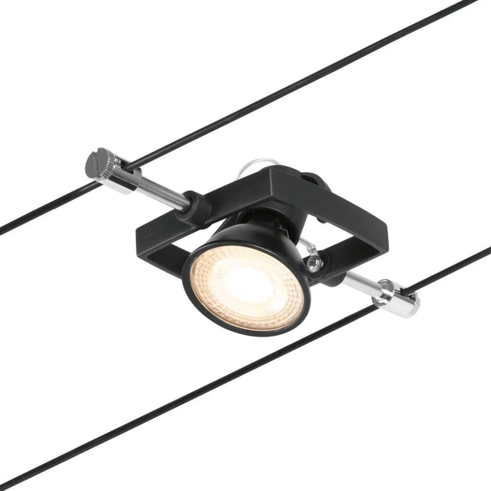 Vaijerivalaisin CorDuo Mac II, GU5.3, 12V, mattamusta*Paulmann Online