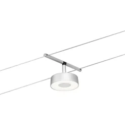 Vaijerivalaisin CorDuo RoundMac, 200lm, 4.5W, 3000K, 12V, mattamusta/kromi*Paulmann New
