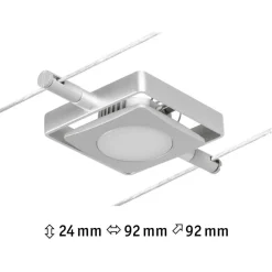 Vaijerivalaisin CorDuo MacLED, 250lm, 4.5W, 3000K, 12V, mattakromi*Paulmann