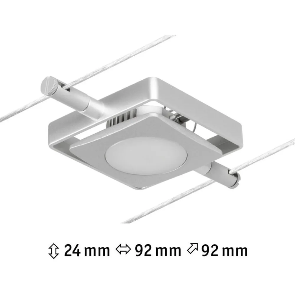 Vaijerivalaisin CorDuo MacLED, 250lm, 4.5W, 3000K, 12V, mattakromi*Paulmann