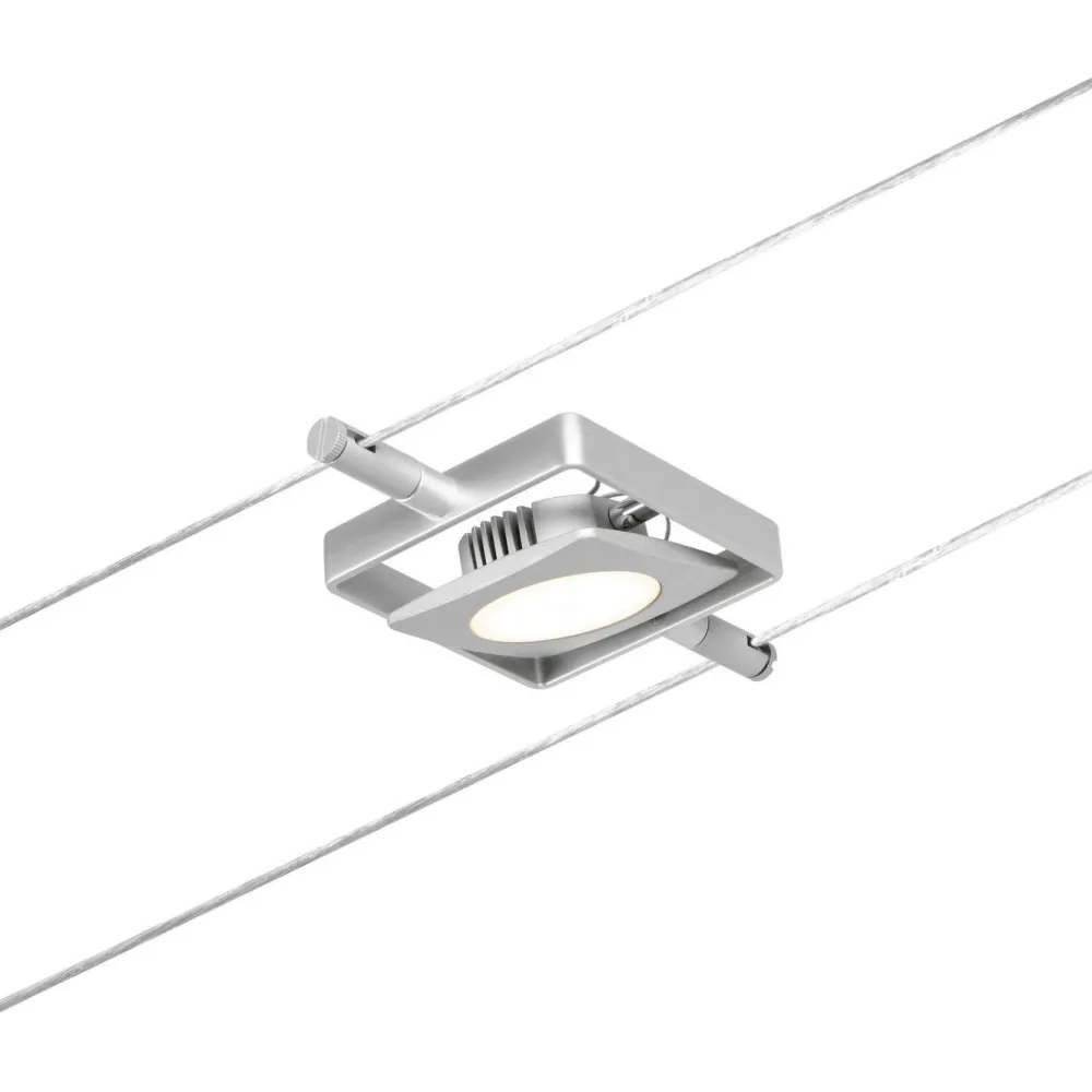 Vaijerivalaisin CorDuo MacLED, 250lm, 4.5W, 3000K, 12V, mattakromi*Paulmann