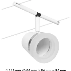 New Vaijerivalaisin CorDuo Cone, GU5.3, 12V, eri värejä Vaijerivalaisimet