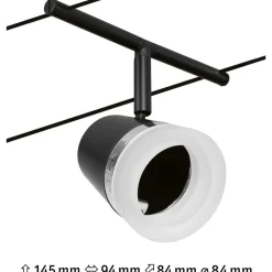New Vaijerivalaisin CorDuo Cone, GU5.3, 12V, eri värejä Vaijerivalaisimet
