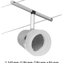 New Vaijerivalaisin CorDuo Cone, GU5.3, 12V, eri värejä Vaijerivalaisimet