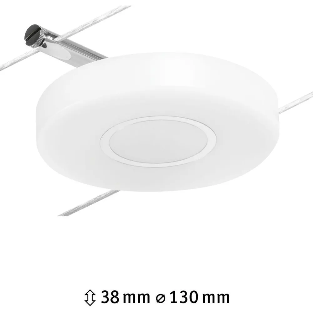 Online Vaijerivalaisin CorDuo DiscLED, 200lm, 4.5W, 3000K, 12V, mattakromi Vaijerivalaisimet