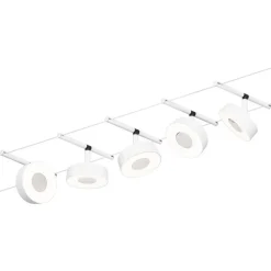 Hot Vaijerivalaisinsetti CorDuo Circle, 5x180lm, 5x5W, 3000K, 230/12V, eri värejä Vaijerivalaisimet