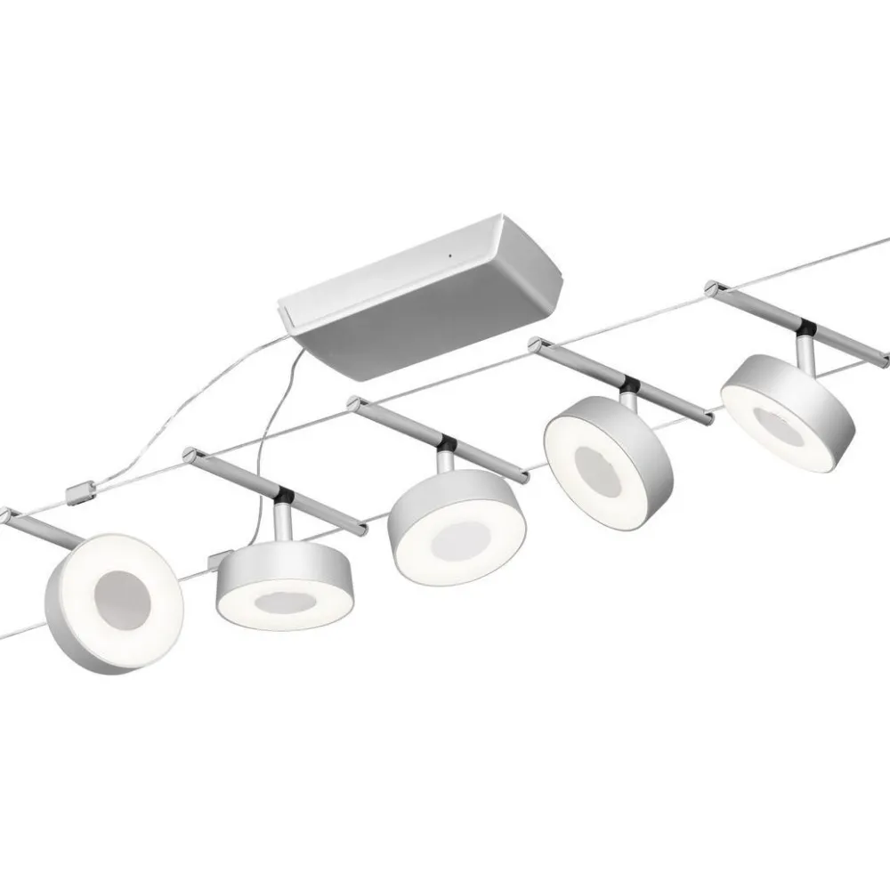 Hot Vaijerivalaisinsetti CorDuo Circle, 5x180lm, 5x5W, 3000K, 230/12V, eri värejä Vaijerivalaisimet