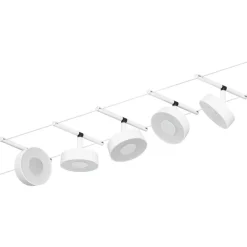 Hot Vaijerivalaisinsetti CorDuo Circle, 5x180lm, 5x5W, 3000K, 230/12V, eri värejä Vaijerivalaisimet
