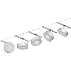 Hot Vaijerivalaisinsetti CorDuo Circle, 5x180lm, 5x5W, 3000K, 230/12V, eri värejä Vaijerivalaisimet
