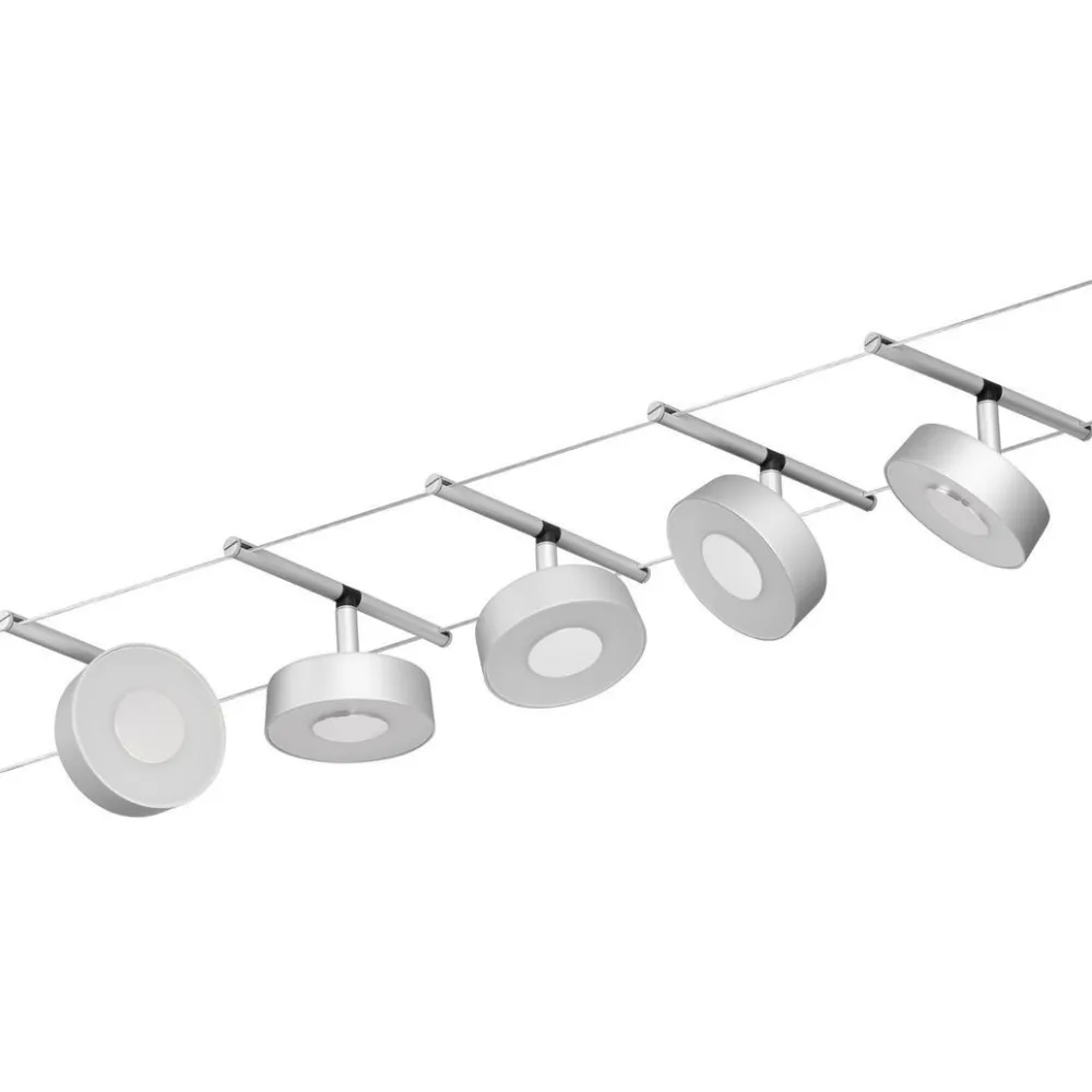 Hot Vaijerivalaisinsetti CorDuo Circle, 5x180lm, 5x5W, 3000K, 230/12V, eri värejä Vaijerivalaisimet