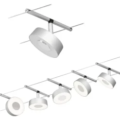 Hot Vaijerivalaisinsetti CorDuo Circle, 5x180lm, 5x5W, 3000K, 230/12V, eri värejä Vaijerivalaisimet