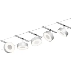 Hot Vaijerivalaisinsetti CorDuo Circle, 5x180lm, 5x5W, 3000K, 230/12V, eri värejä Vaijerivalaisimet