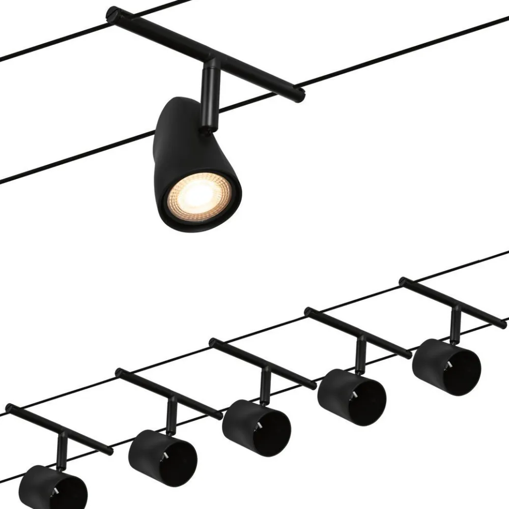 Outlet Vaijerivalaisinsetti CorDuo Cup, GU5.3, 230/12V, 5-osainen, eri värejä Vaijerivalaisimet
