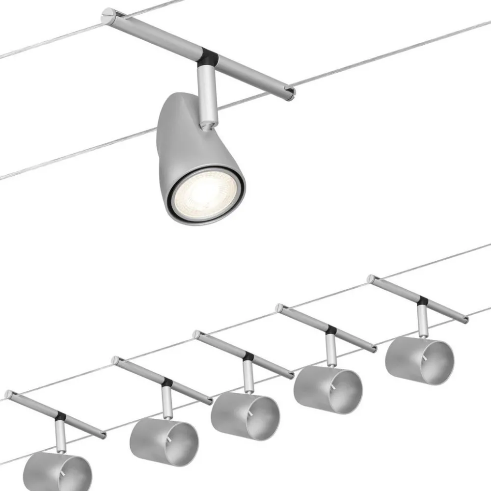 Outlet Vaijerivalaisinsetti CorDuo Cup, GU5.3, 230/12V, 5-osainen, eri värejä Vaijerivalaisimet