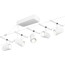 Outlet Vaijerivalaisinsetti CorDuo Cup, GU5.3, 230/12V, 5-osainen, eri värejä Vaijerivalaisimet