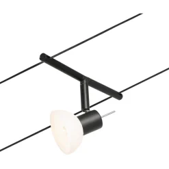 Vaijerivalaisinsetti CorDuo Sheela, GU5.3, 230/12V, mattamusta/kromi*Paulmann Hot
