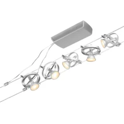 Discount Vaijerivalaisinsetti CorDuo Cardan, GU5.3, 230/12V, 5-osainen, eri värejä Vaijerivalaisimet