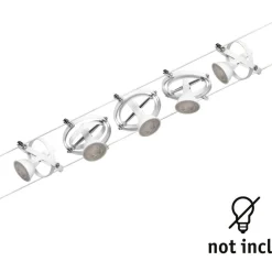 Discount Vaijerivalaisinsetti CorDuo Cardan, GU5.3, 230/12V, 5-osainen, eri värejä Vaijerivalaisimet