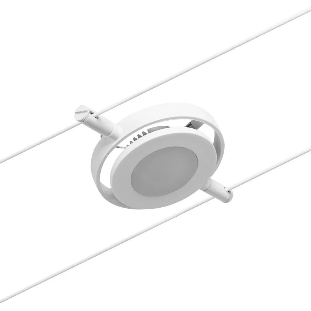 Online Vaijerivalaisinsetti CorDuo RoundMac Basic, 3000K, 230/12V, 5 valaisinta, valkoinen/kromi Vaijerivalaisimet