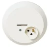 Valaisinpistorasia kansi 2- napainen + maadoitettu*Schneider Electric Outlet