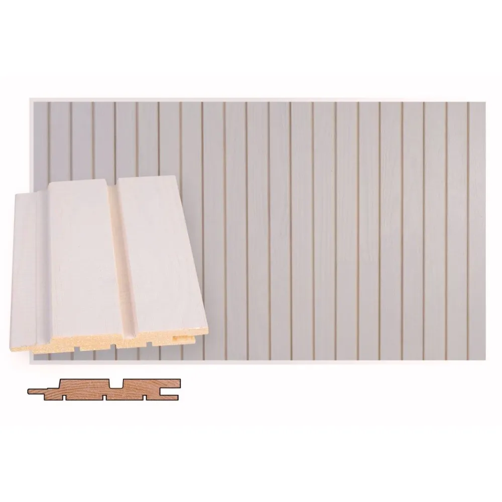Valeurapaneeli STS-5, 14x95x2985mm, mänty, ympäripontattu, PN, valkolakattu*Maler Clearance