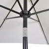 Valkoinen aurinkovarjo terästolpalla 3 m*FinePRICE New