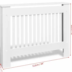 Valkoinen mdf patterinsuojakaappi 112 cm*FinePRICE Discount