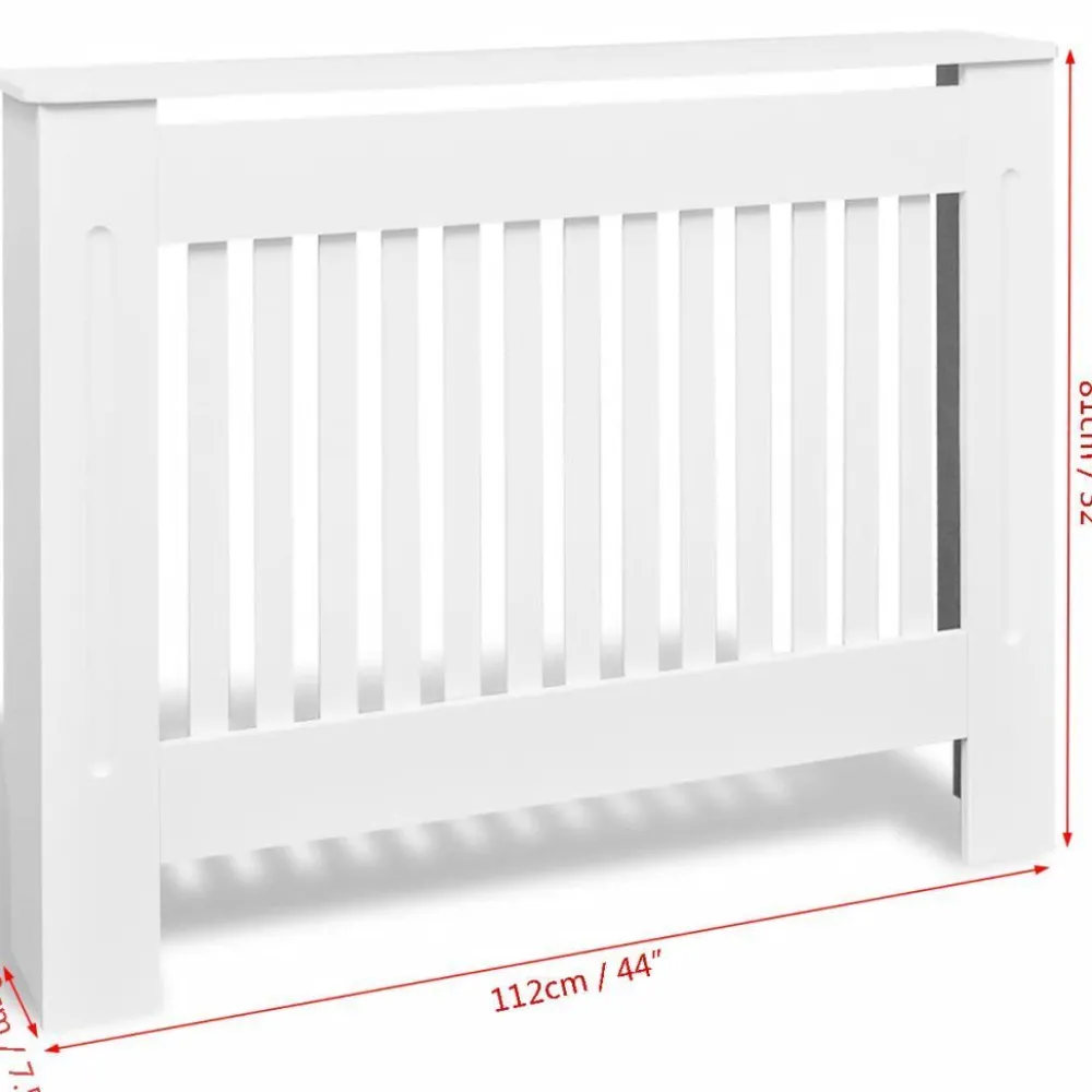 Valkoinen mdf patterinsuojakaappi 112 cm*FinePRICE Discount