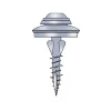 Clearance Valokateruuvi Ruspert 4,8 x 32 mm, 100 kpl, aluslevyllä Valokatteet|Valokatteet
