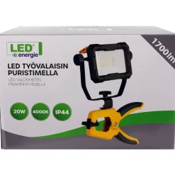 Outlet Valonheitin , 20W, 1700lm, IP44, puristimella, keltainen Valonheittimet