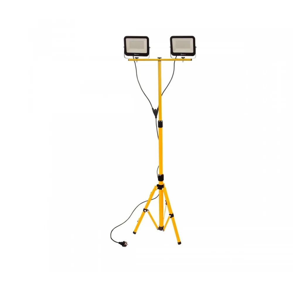 Valonheitin Noctis Lux 3 kolmijalalla 2x50W IP65 4000K 180x215x53mm musta/keltainen*Spectrum Outlet