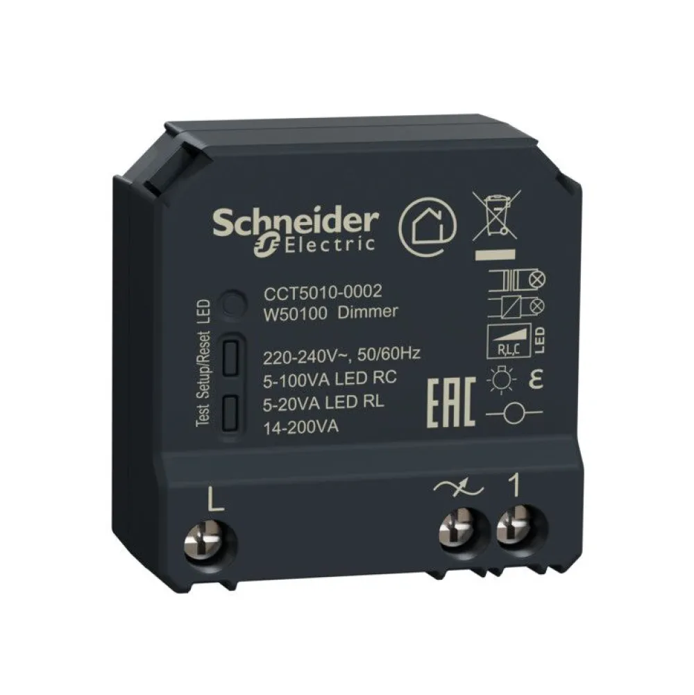 Valonsäädin/LED-säädin Wiser Zigbee 100W RCL kojerasiaan*Schneider Electric Hot