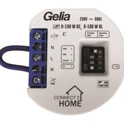 New Valonsäädinmoduli Connect 2 Home 0-150W uppo-asennus Himmentimet